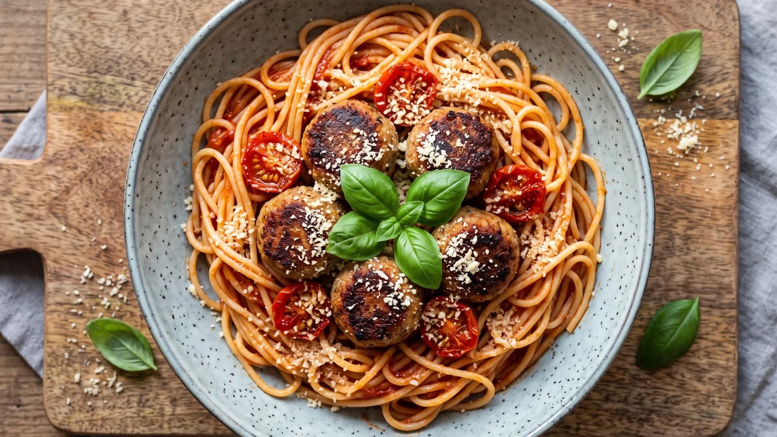 Vegan Köfteli Spagetti