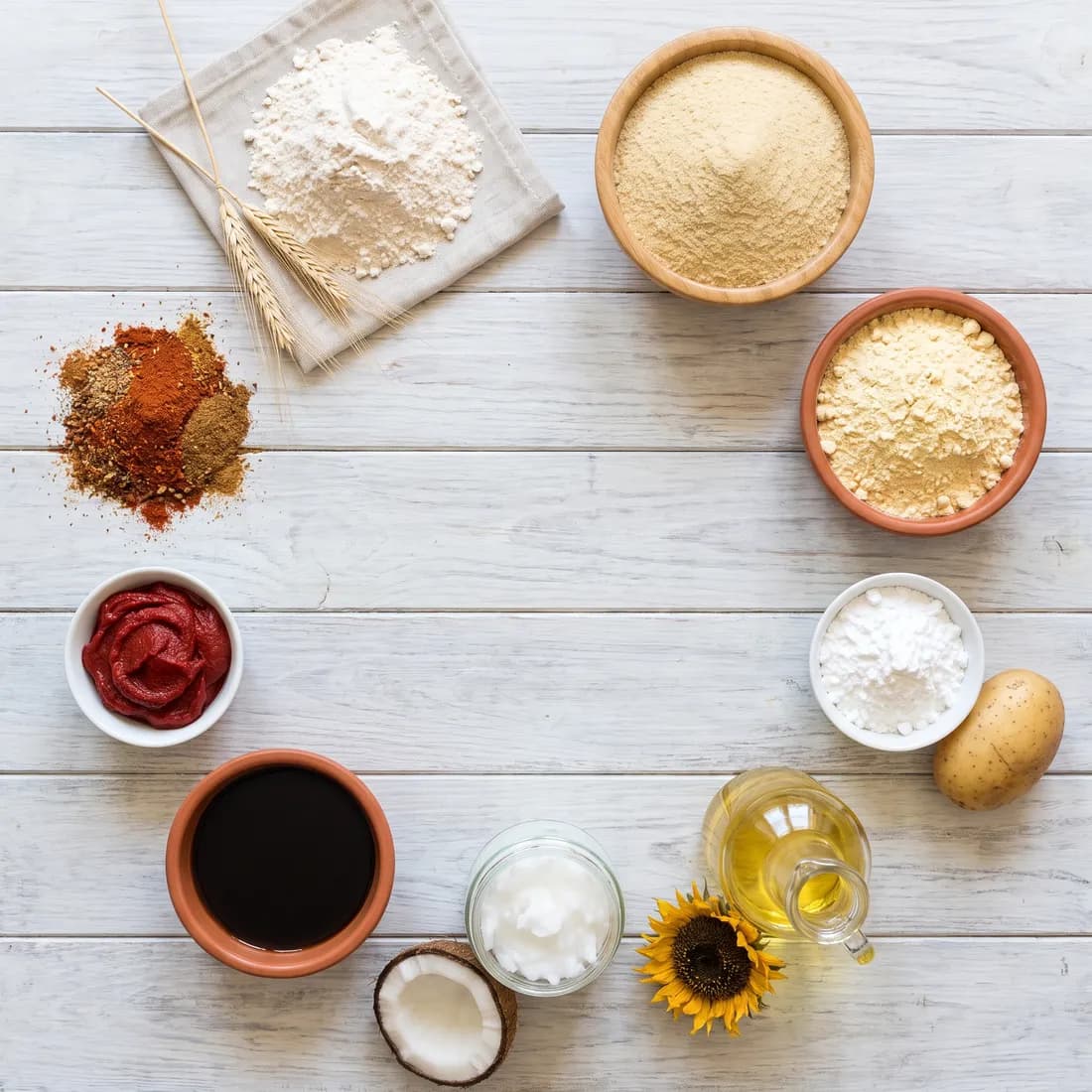 Chicken Döner Style ingredients: wheat gluten, nutritional yeast, chickpea flour, spice mix